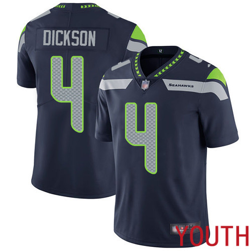 Seattle Seahawks Limited Navy Blue Youth Michael Dickson Home Jersey NFL Football #4 Vapor Untouchable->women nfl jersey->Women Jersey